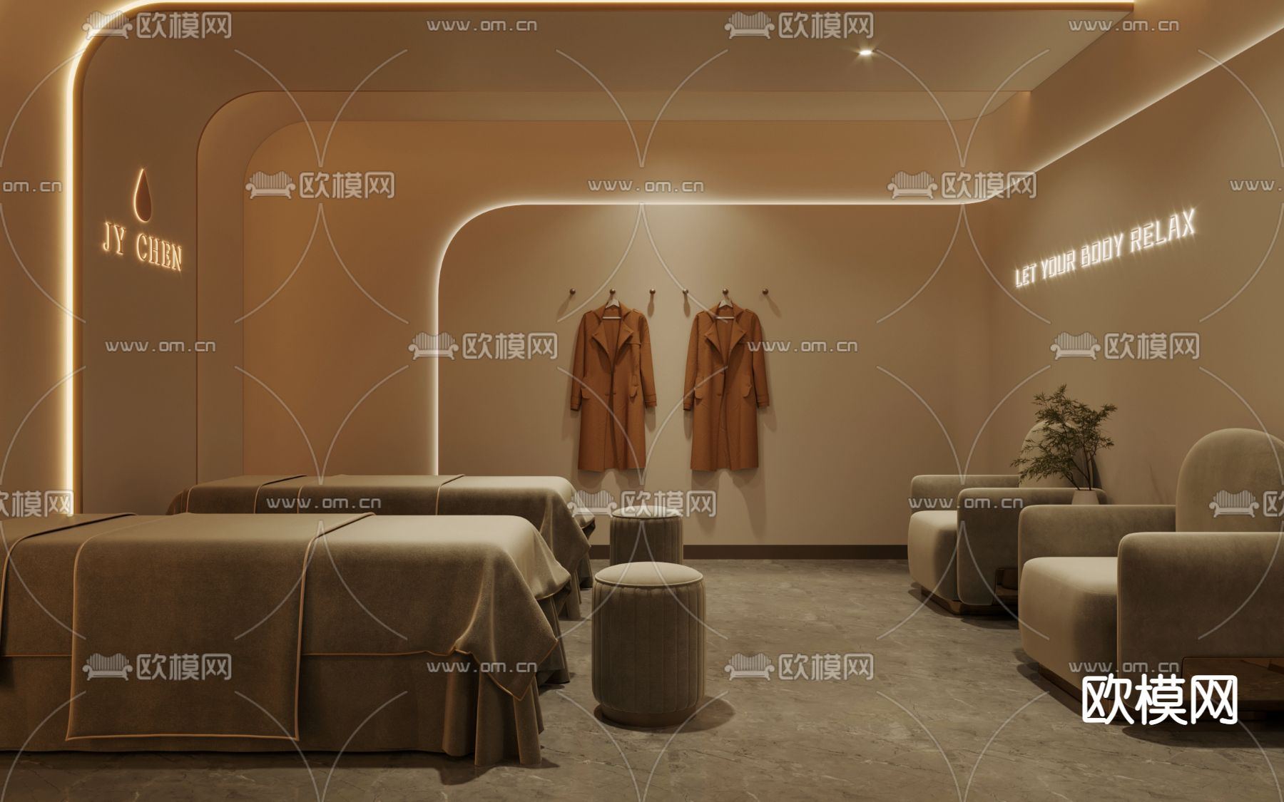 美容院 SP护理房3d模型