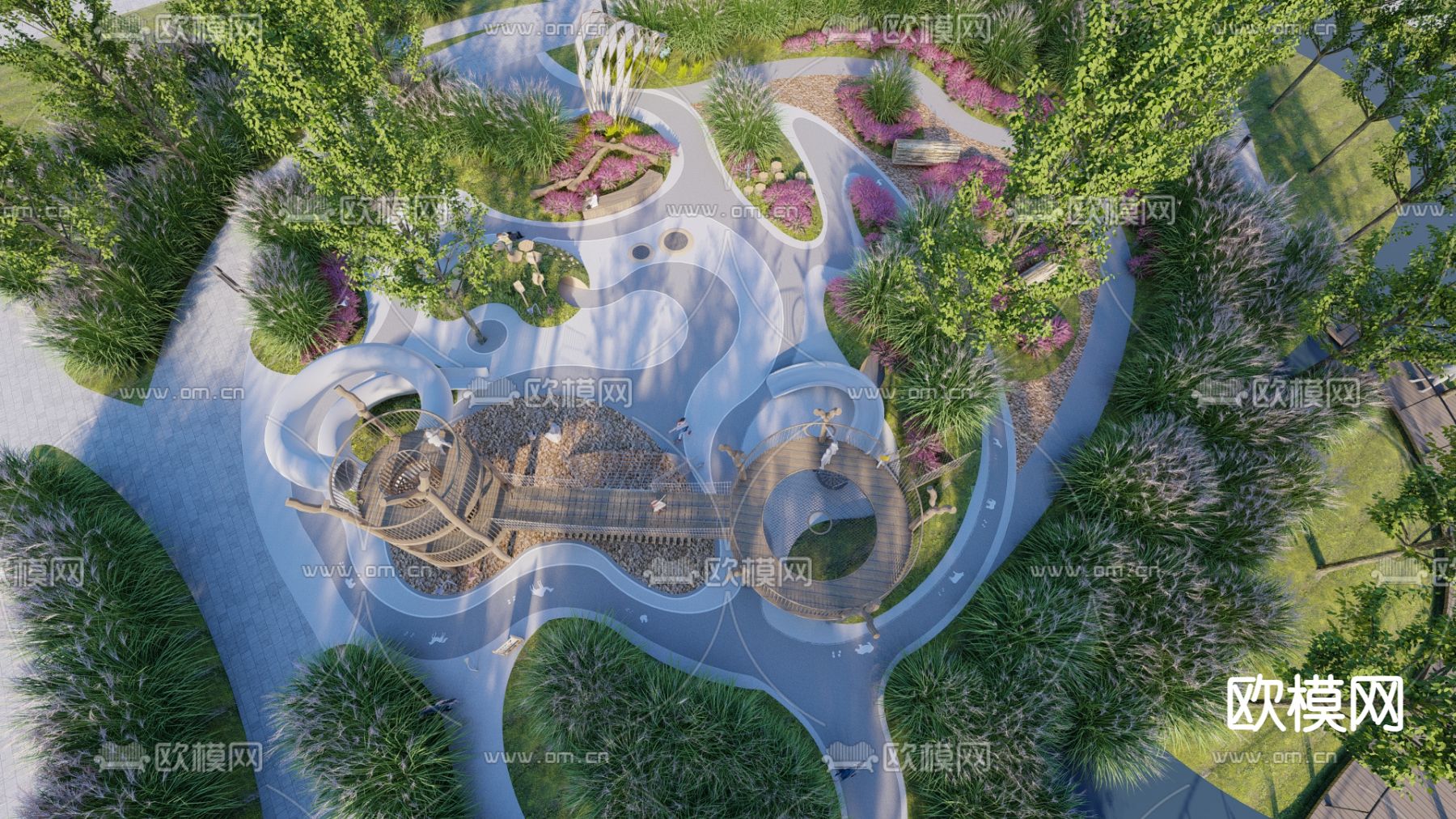 植物科普园su模型