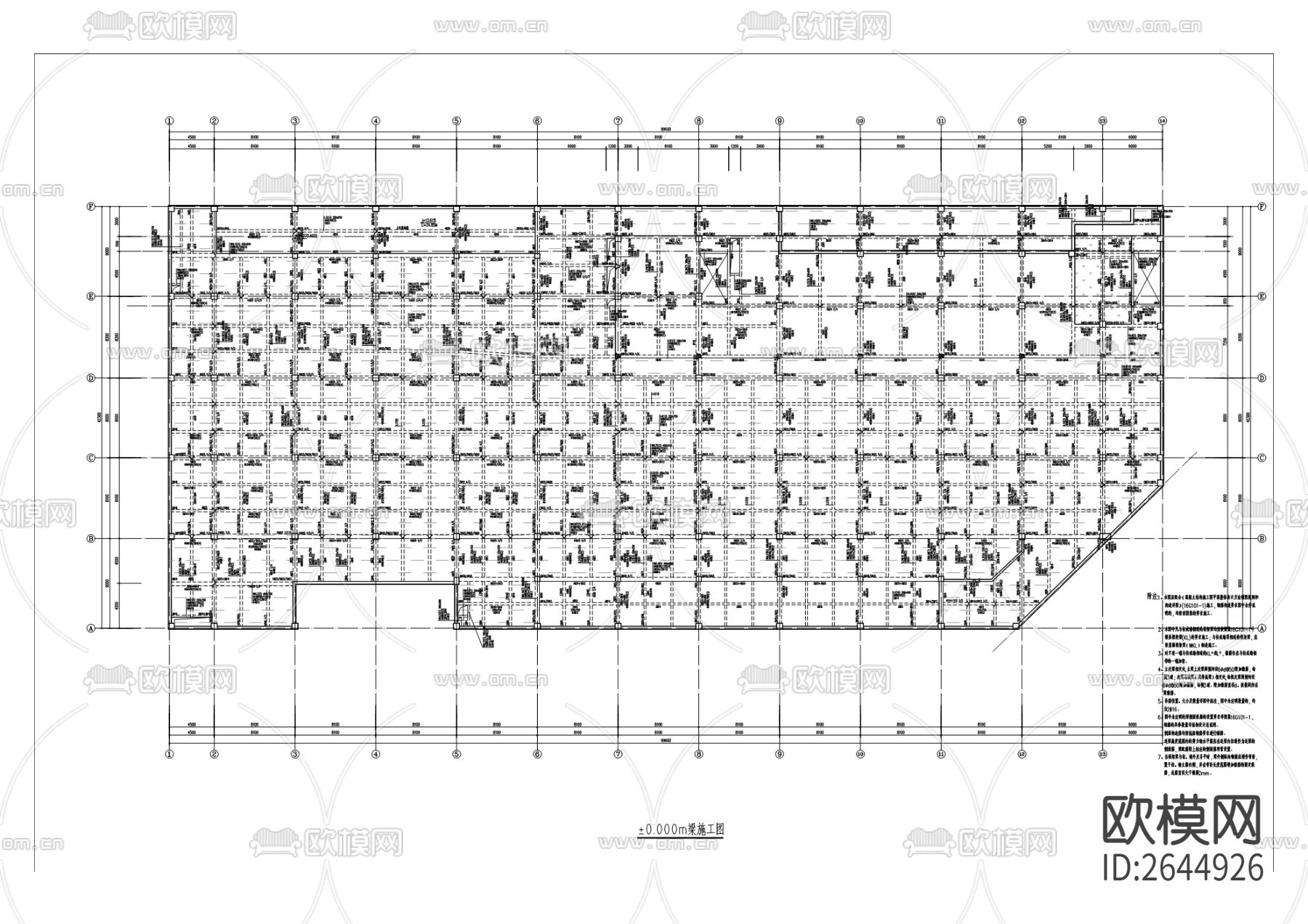 水土片区停车楼CAD施工图下载（渲染图7）