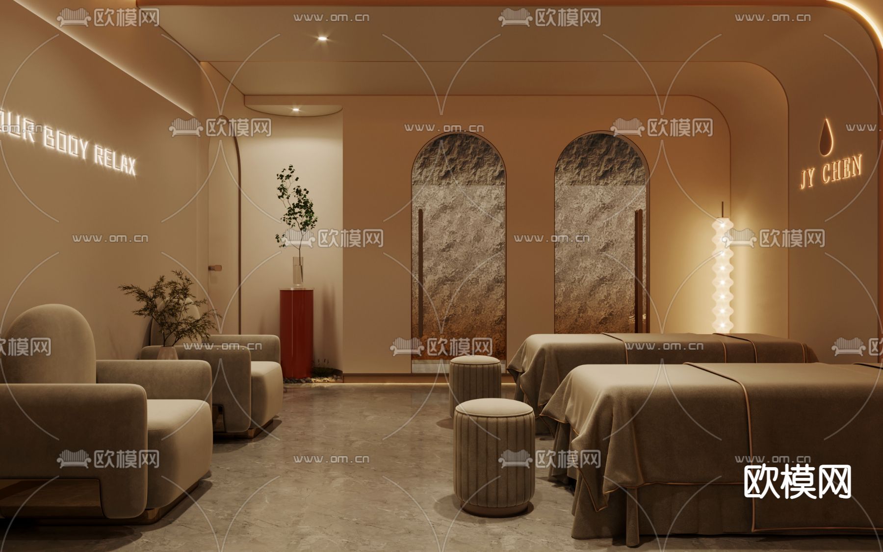 美容院 SP护理房3d模型