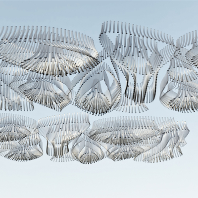  水晶吊灯 大堂灯 装饰灯su模型 