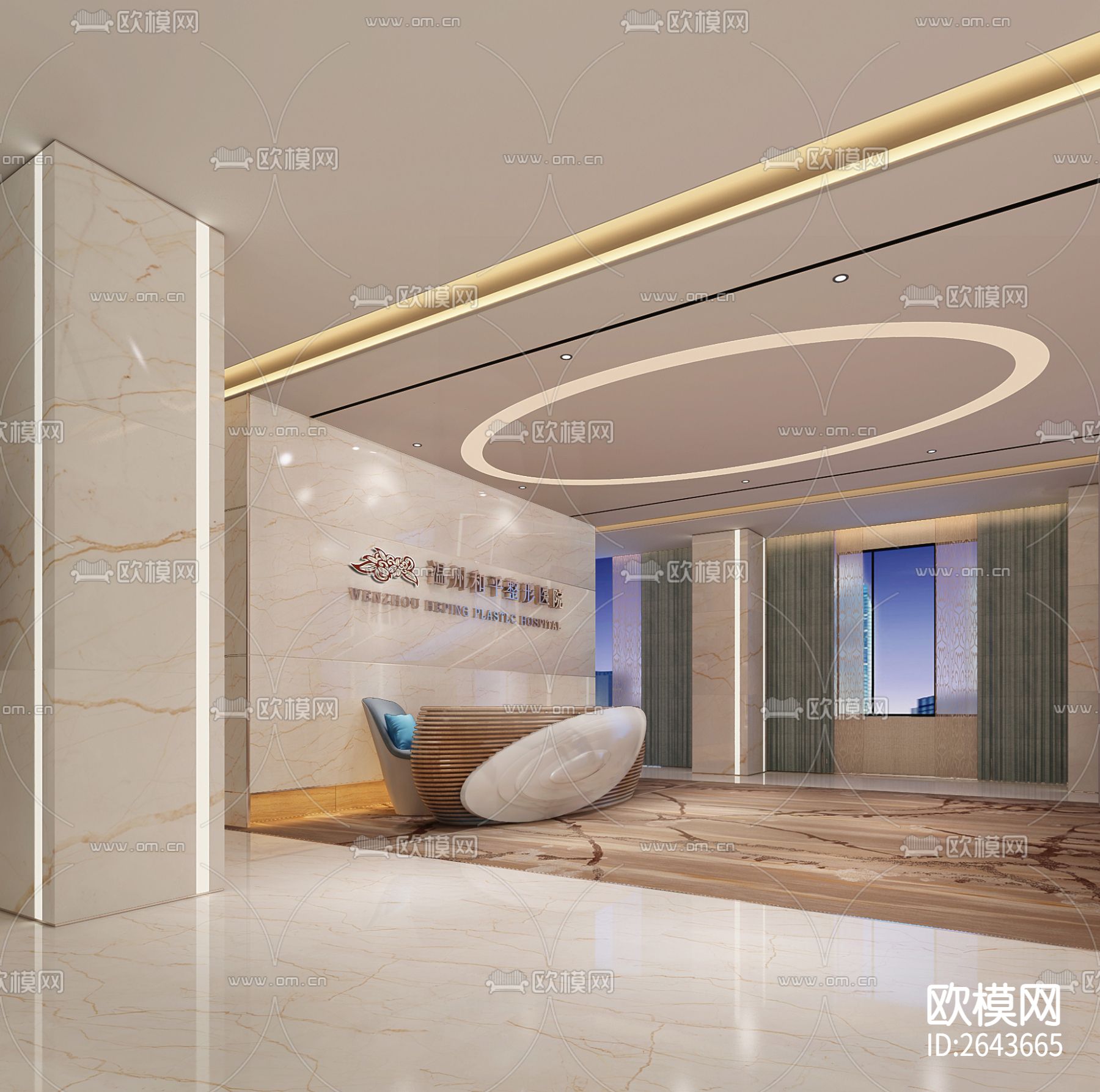 整容医院CAD施工图下载（渲染图8）