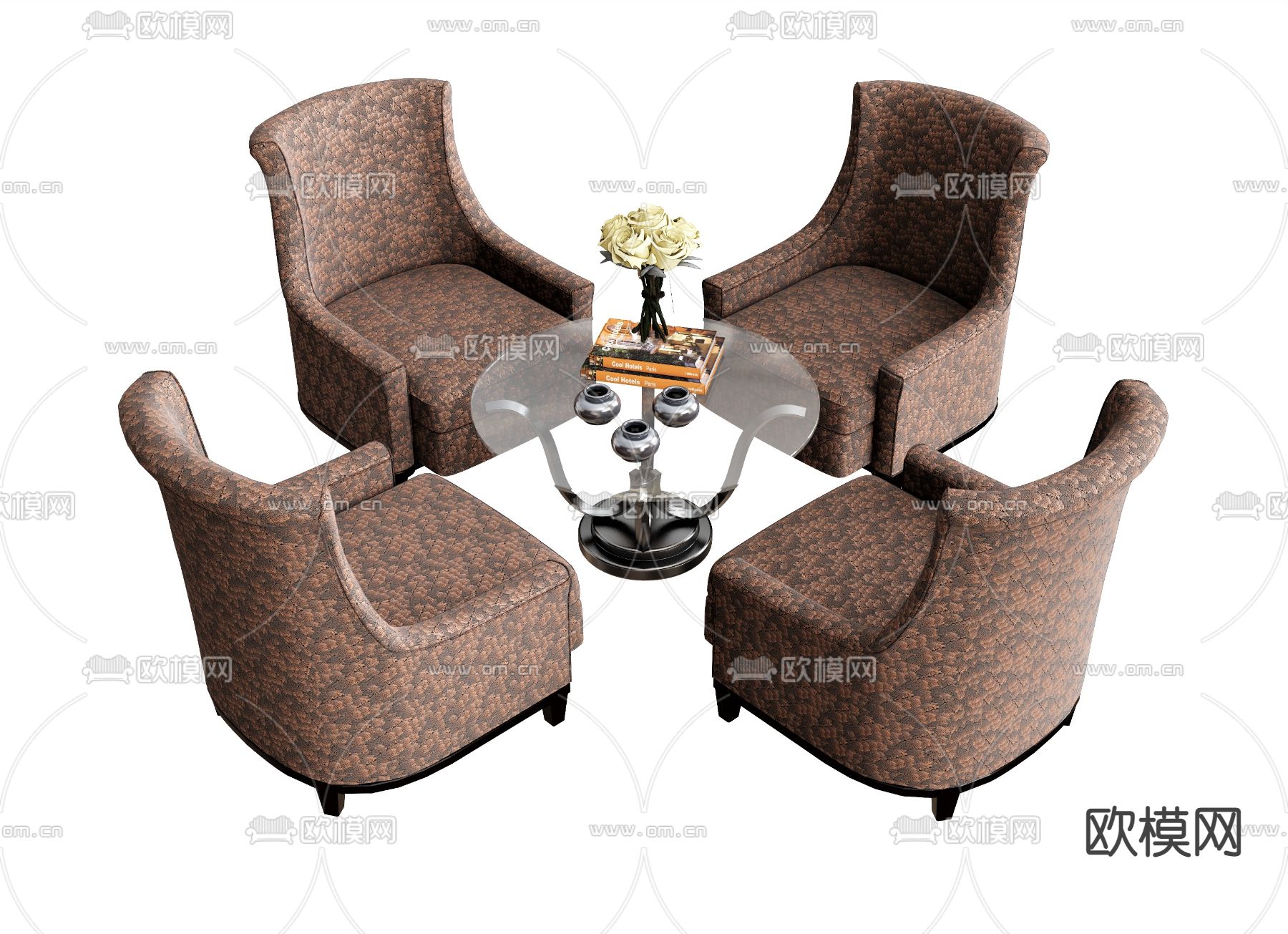 休闲沙发su模型下载（渲染图1）