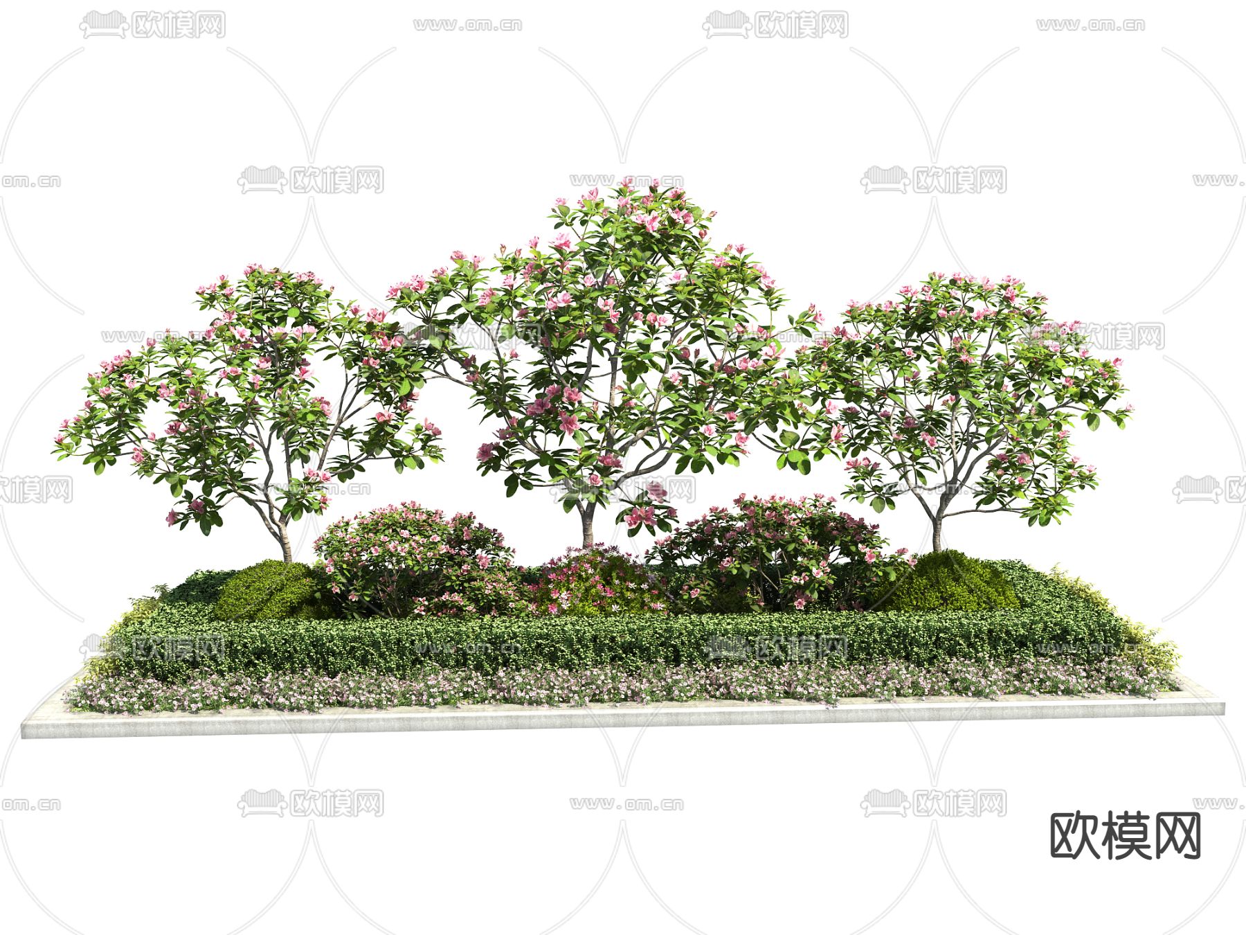 景观树池 花坛su模型下载（渲染图1）