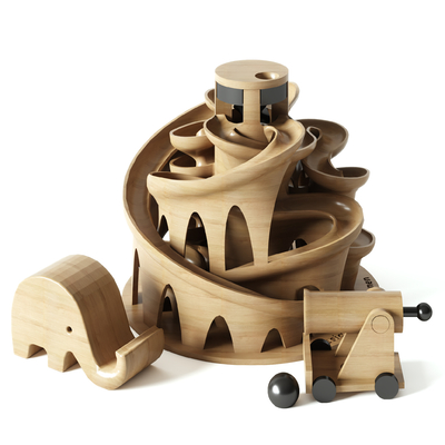  木质儿童玩具su模型 