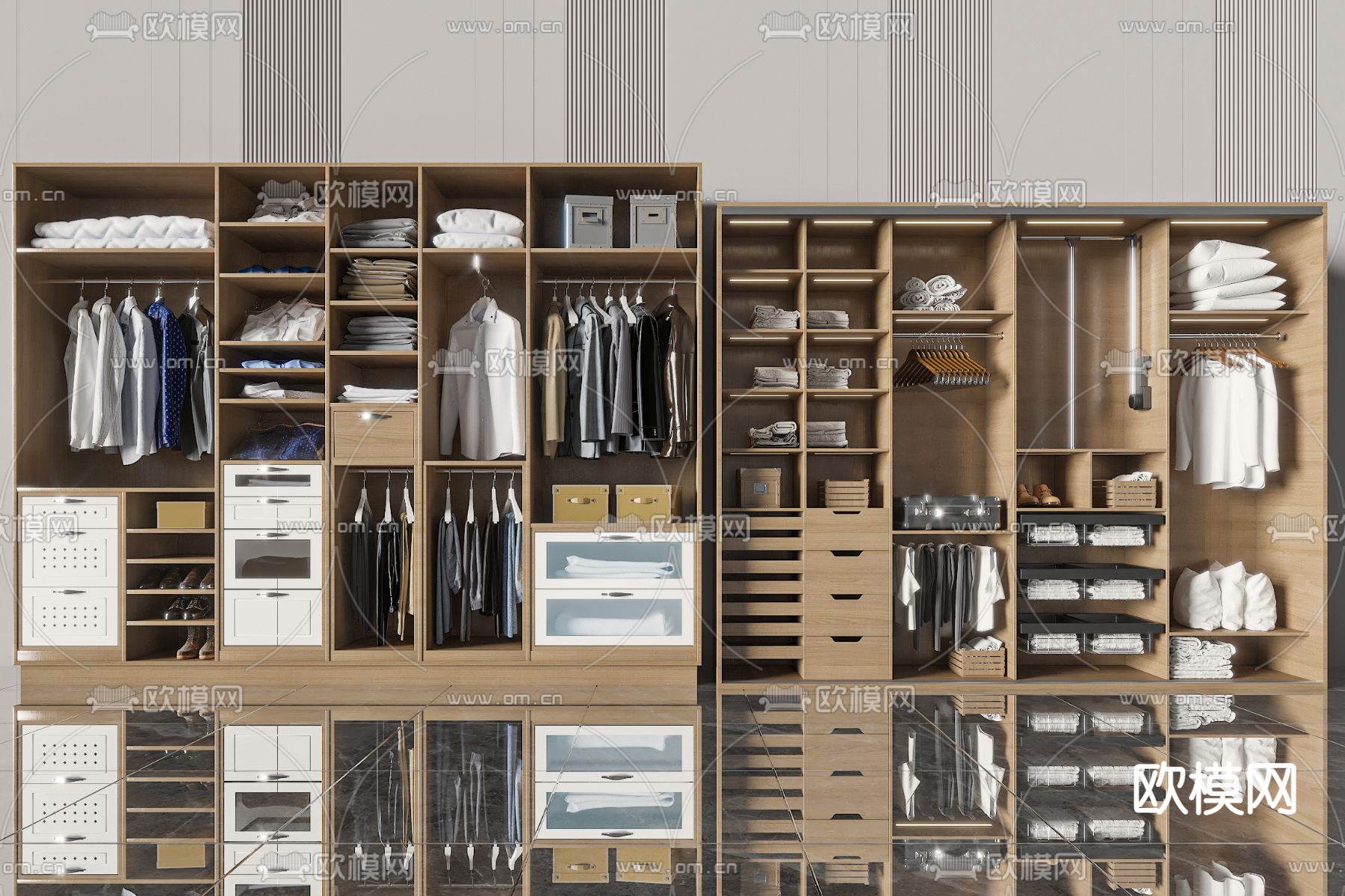 衣柜3d模型下载