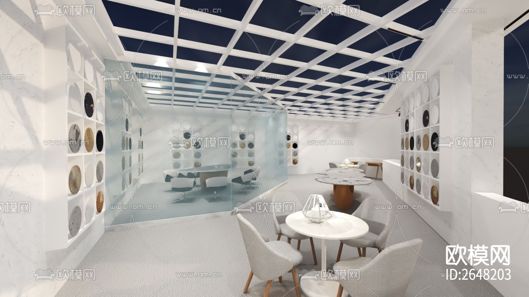 家具展厅CAD施工图下载（渲染图8）