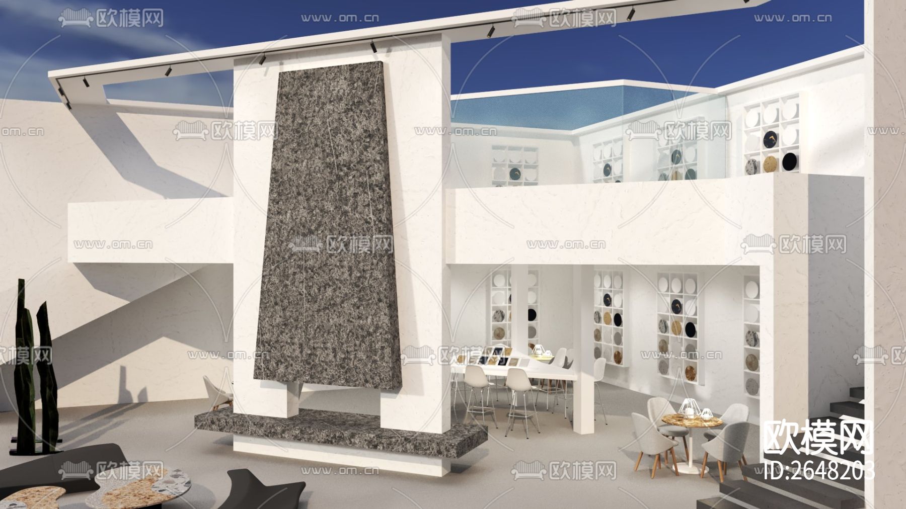 家具展厅CAD施工图下载（渲染图5）