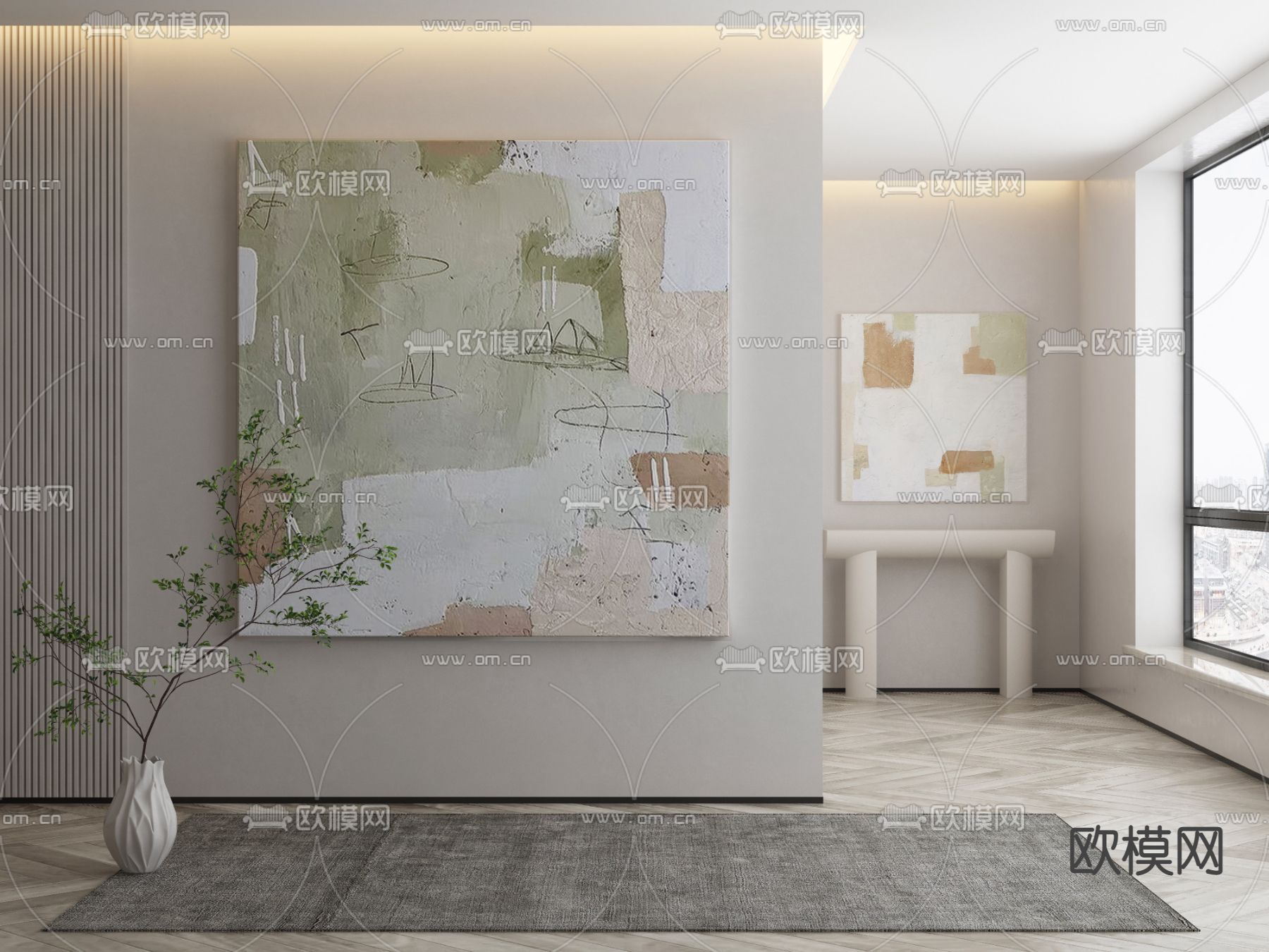 装饰画 手绘3d模型下载