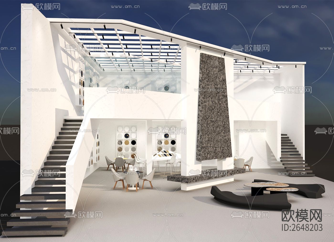 家具展厅CAD施工图下载（渲染图4）