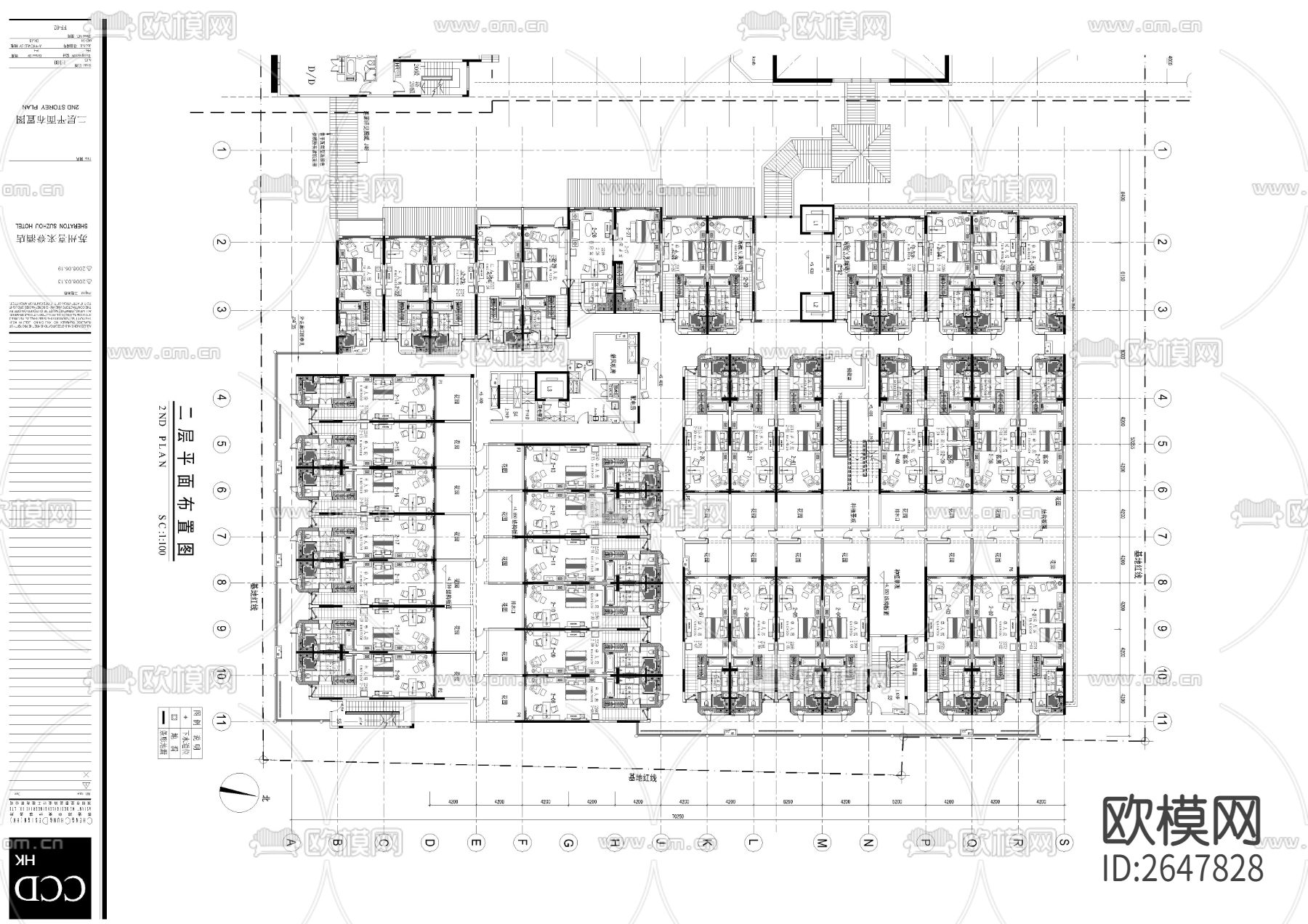 喜来登酒店竣工cad施工图下载（渲染图4）
