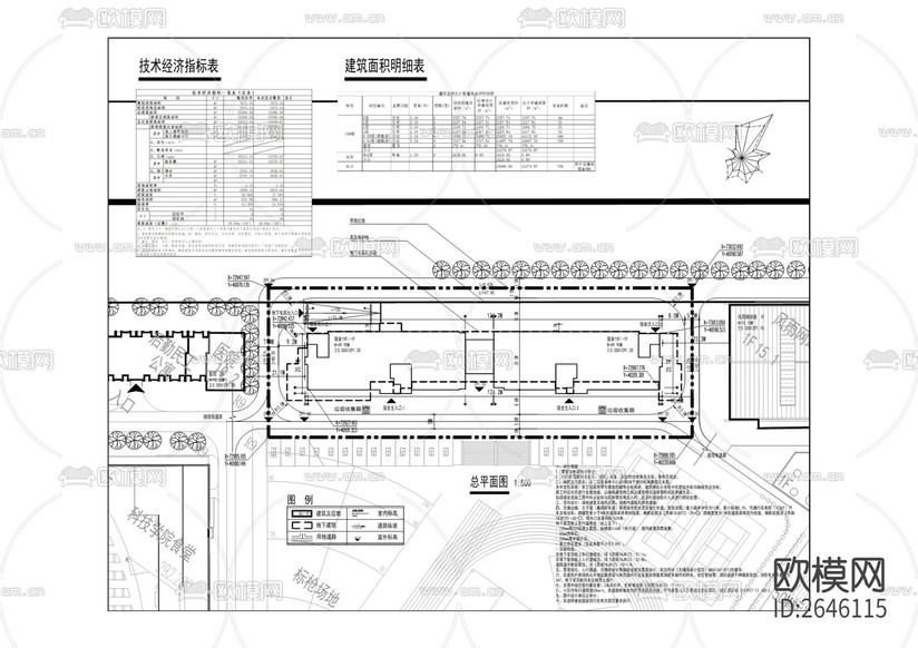 學(xué)生宿舍建筑cad施工圖下載(渲染圖1)