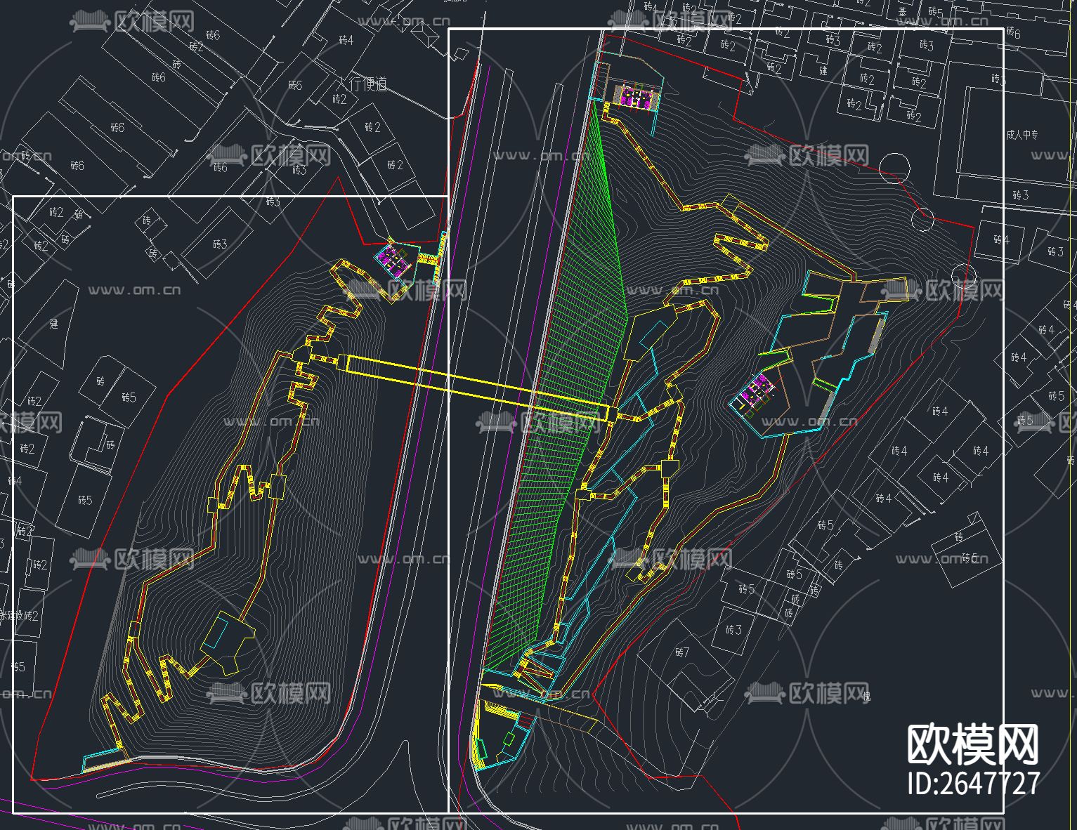 城市公园景观 滨水湿地公园cad施工图下载（渲染图5）