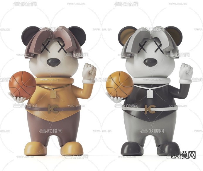 玩具公仔 潮玩手办3d模型下载