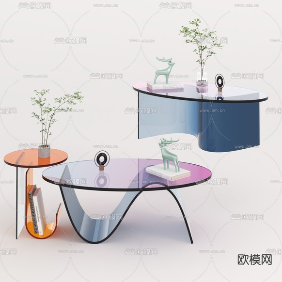 子母茶几3d模型30下载