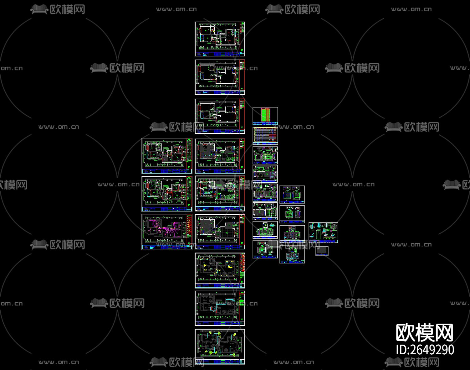 家装cad施工图下载（渲染图7）