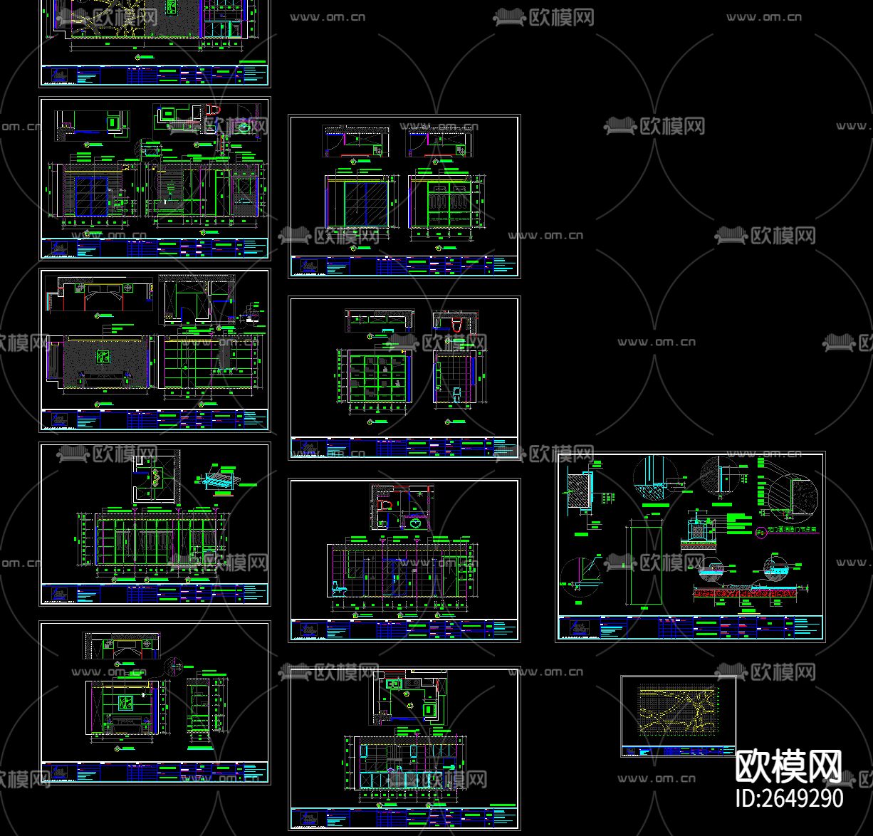 家装cad施工图下载（渲染图1）