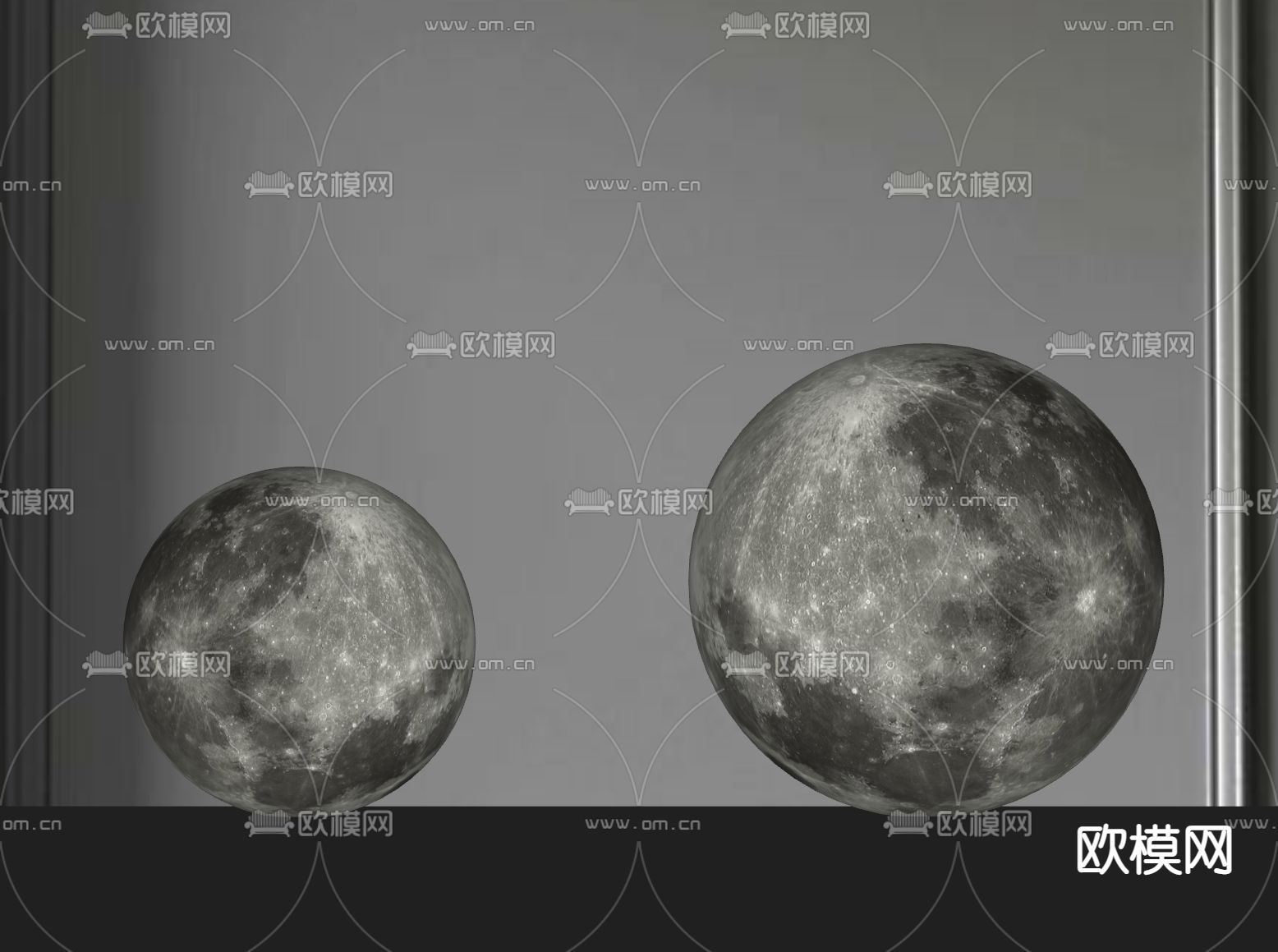 月球灯 氛围灯 落地灯 su模型下载（渲染图2）