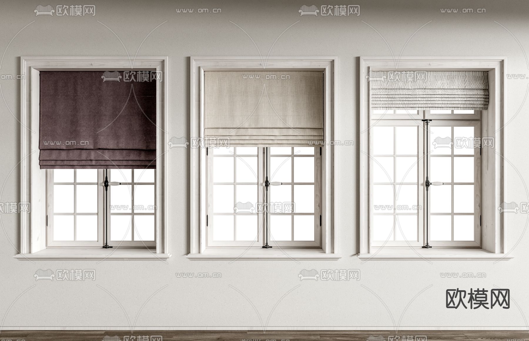 窗帘 卷帘 拉帘 折叠帘3d模型