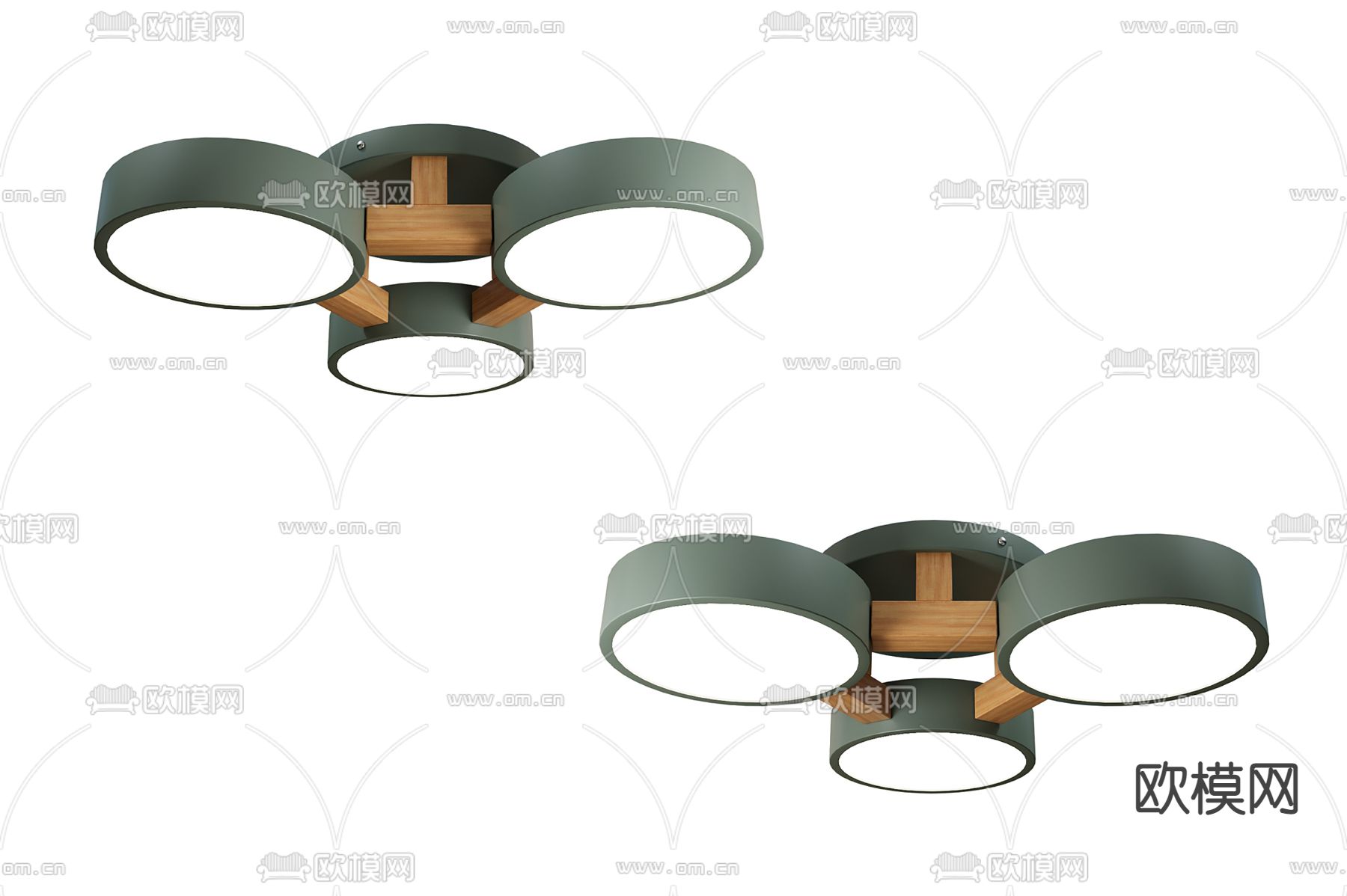北欧吸顶灯3d模型下载
