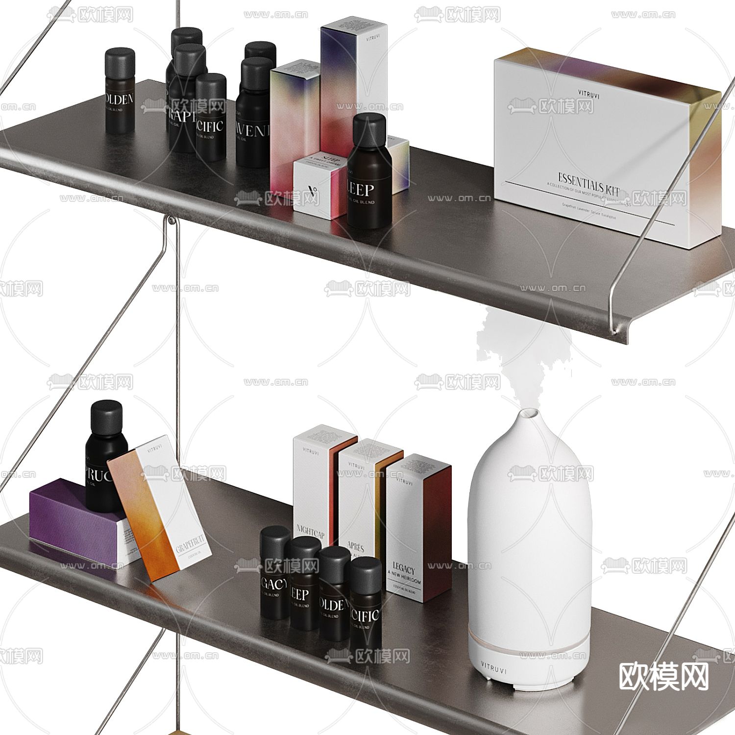 化妆品 护肤品3d模型下载（渲染图3）