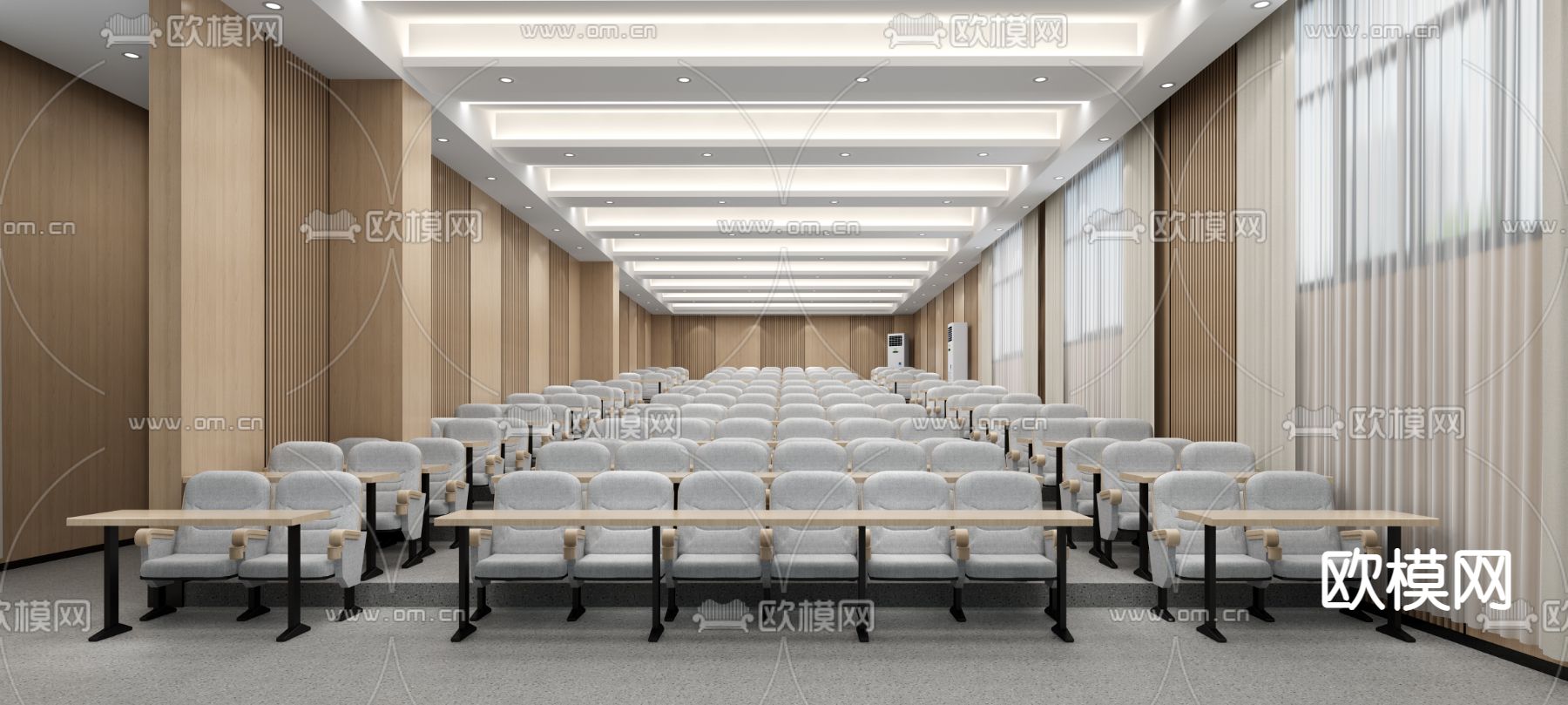 报告厅 会议厅3d模型下载（渲染图1）