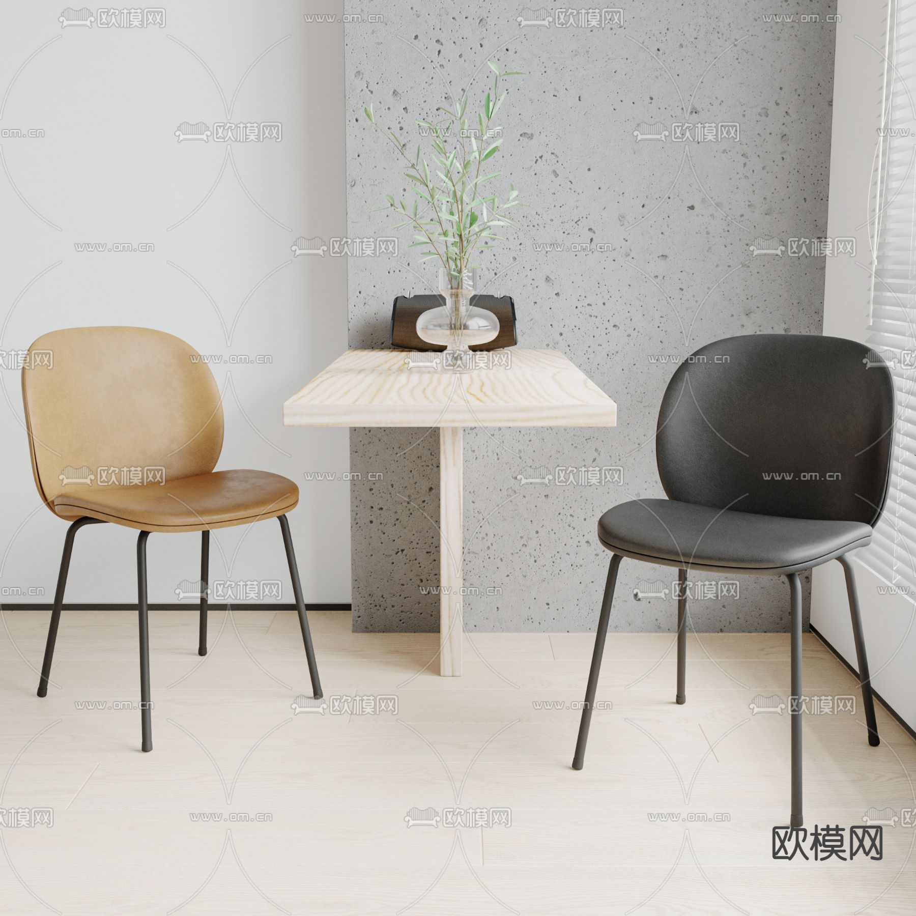 Driade 椅子 餐椅su模型下载（渲染图1）