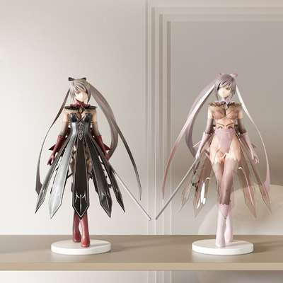  动漫少女 潮玩 手办 摆件su模型 