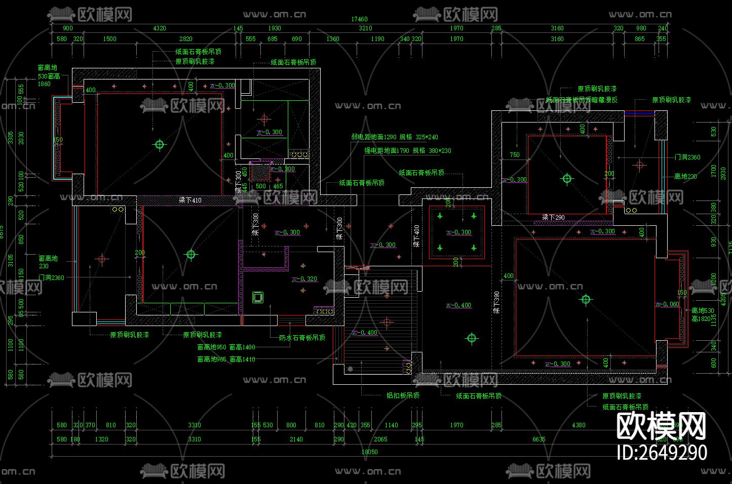 家装cad施工图下载（渲染图3）