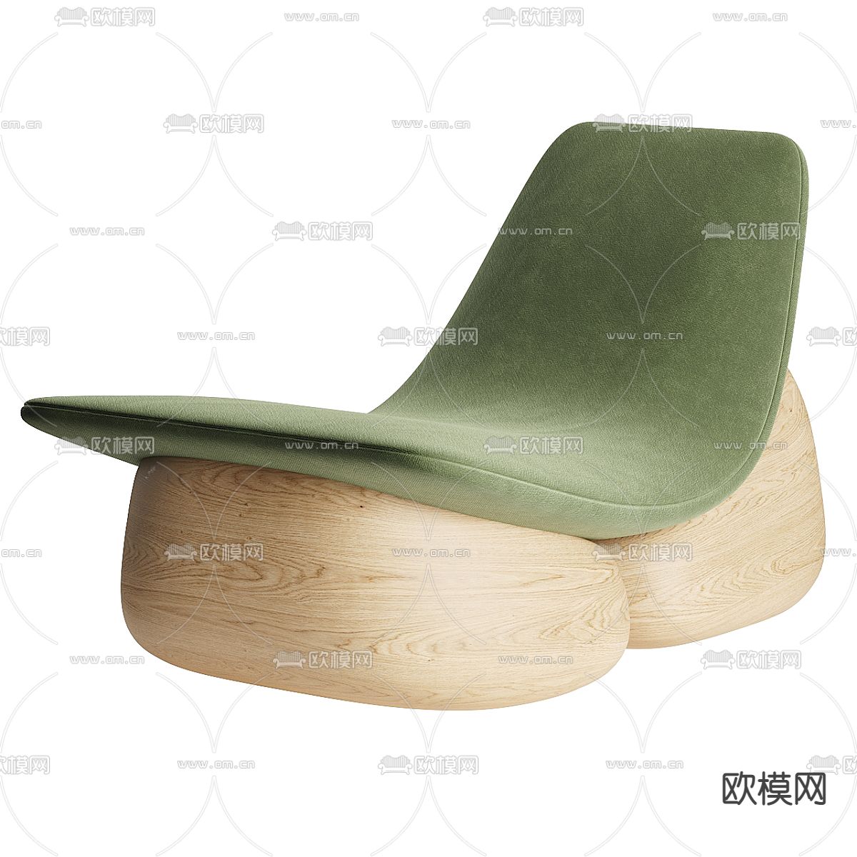 北欧躺椅 休闲椅3d模型下载（渲染图3）