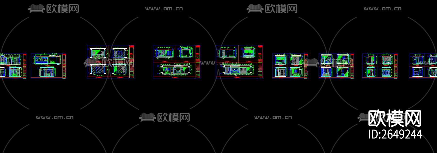 家装CAD施工图下载（渲染图2）
