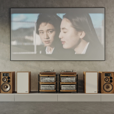  激光电视 音响su模型 