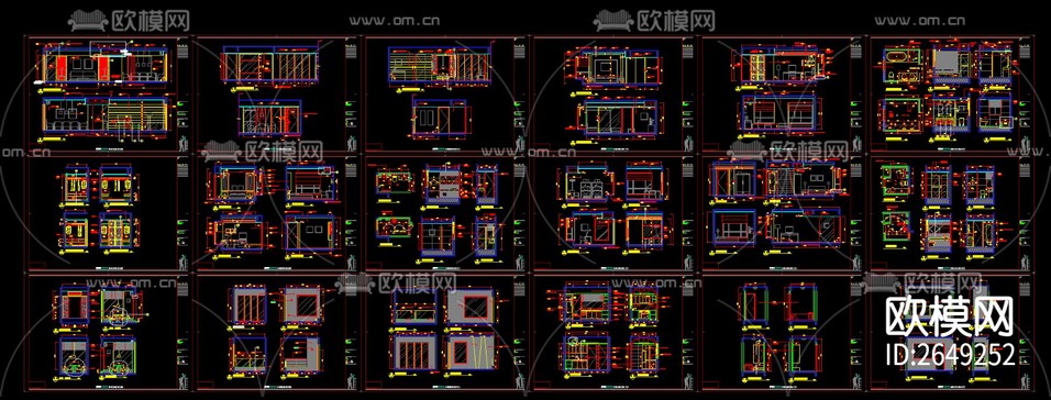 家裝CAD施工圖下載(渲染圖3)