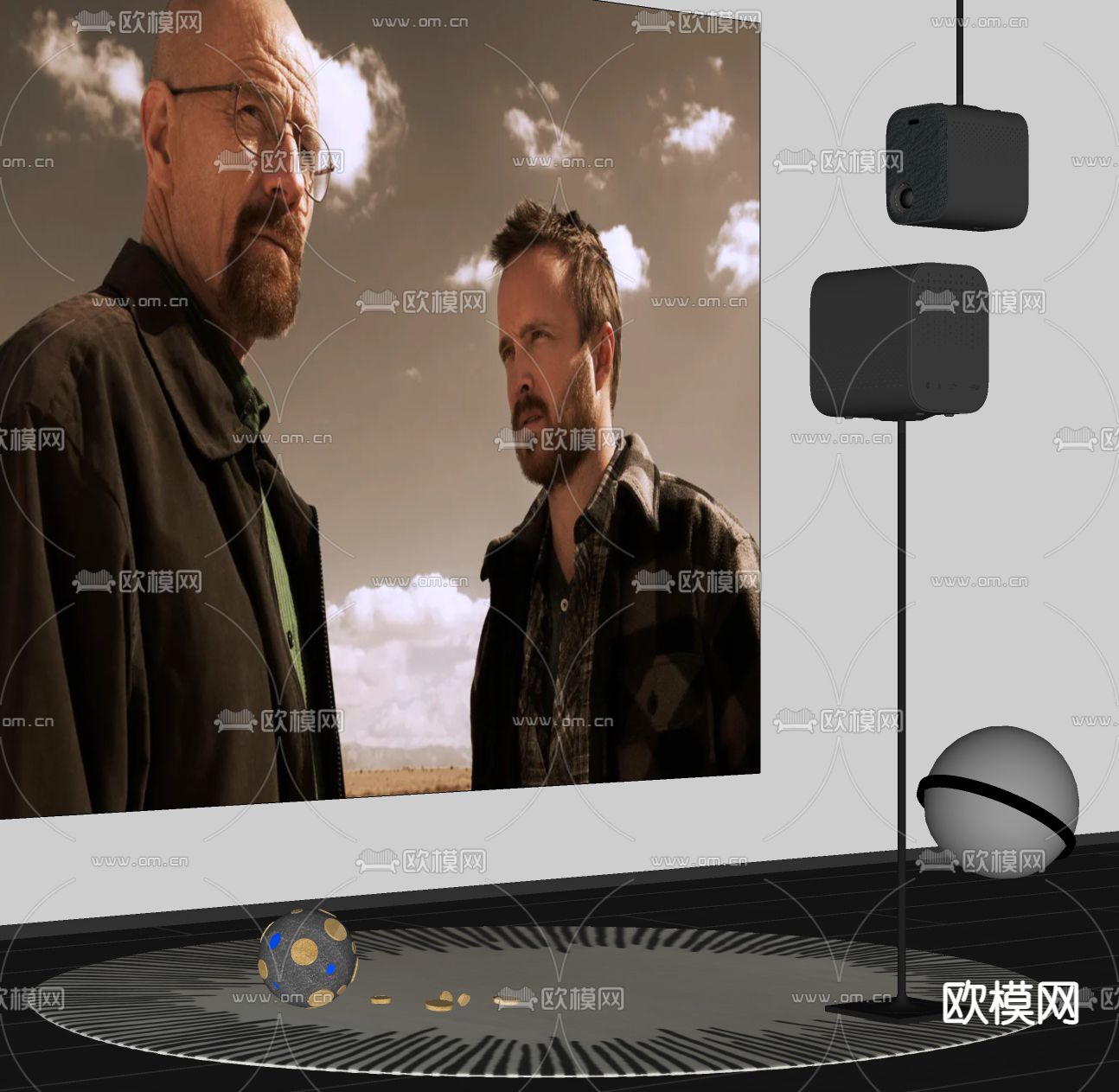 投影仪 投影机su模型下载（渲染图2）