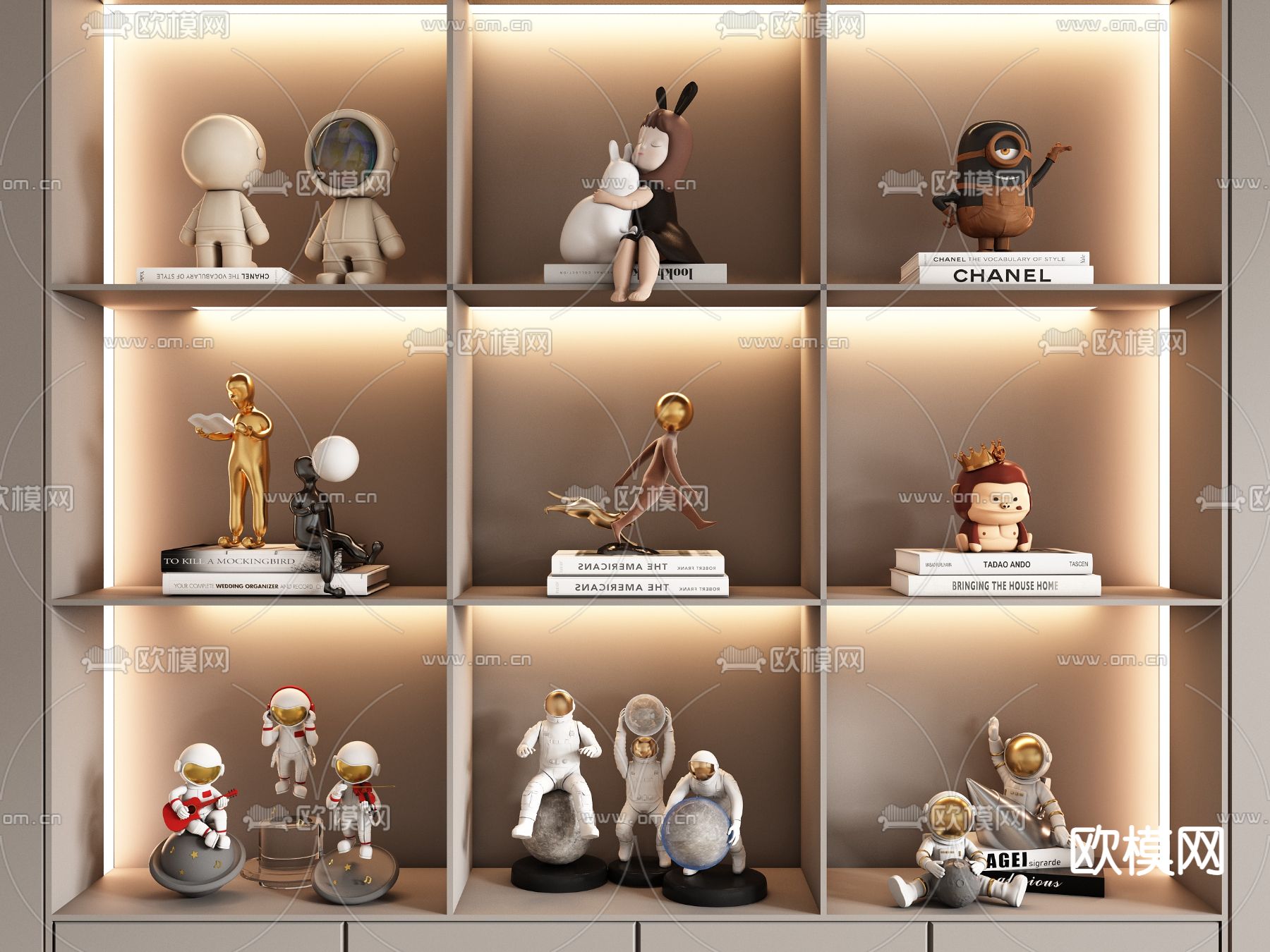 潮玩摆件 公仔 玩偶 手办3d模型下载