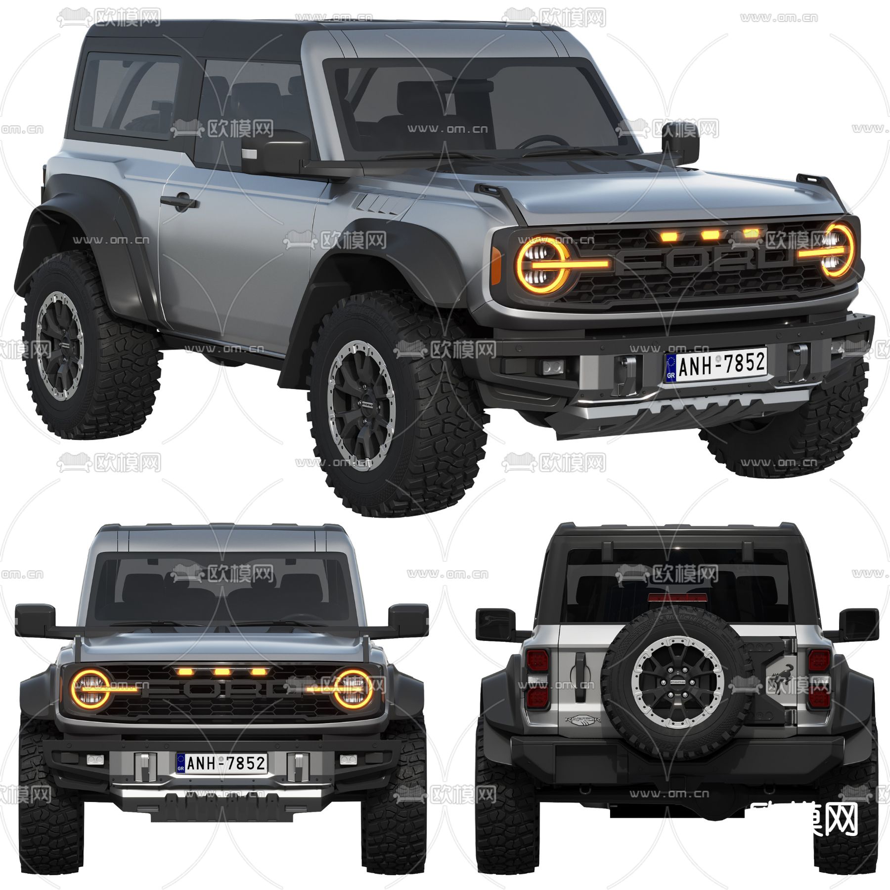 越野车 汽车3d模型下载（渲染图1）