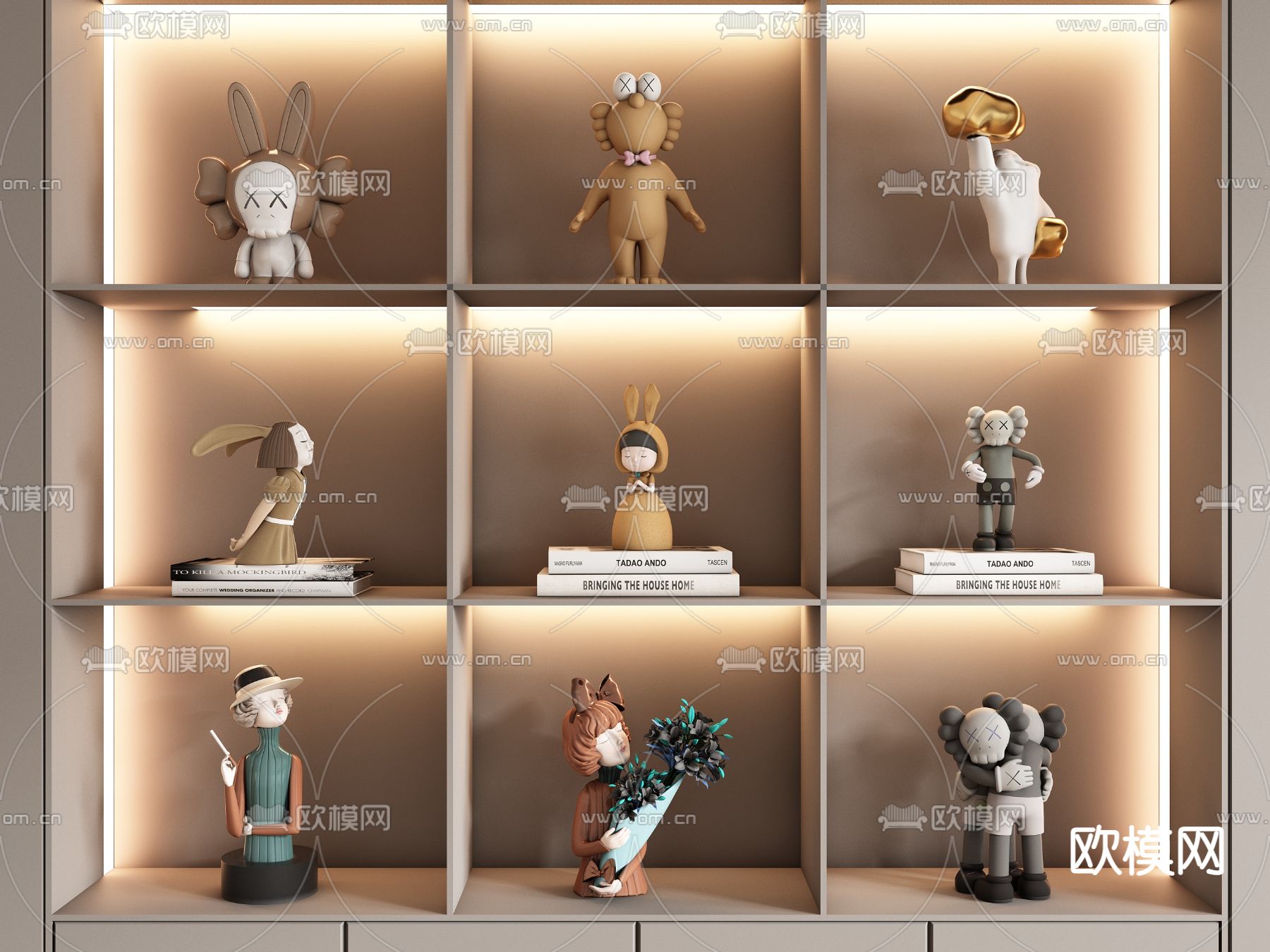 潮玩摆件 公仔 玩偶 手办3d模型下载