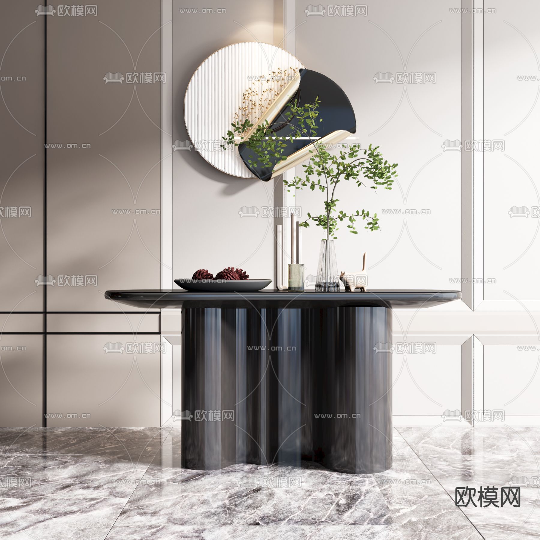 条案 端景台3d模型下载