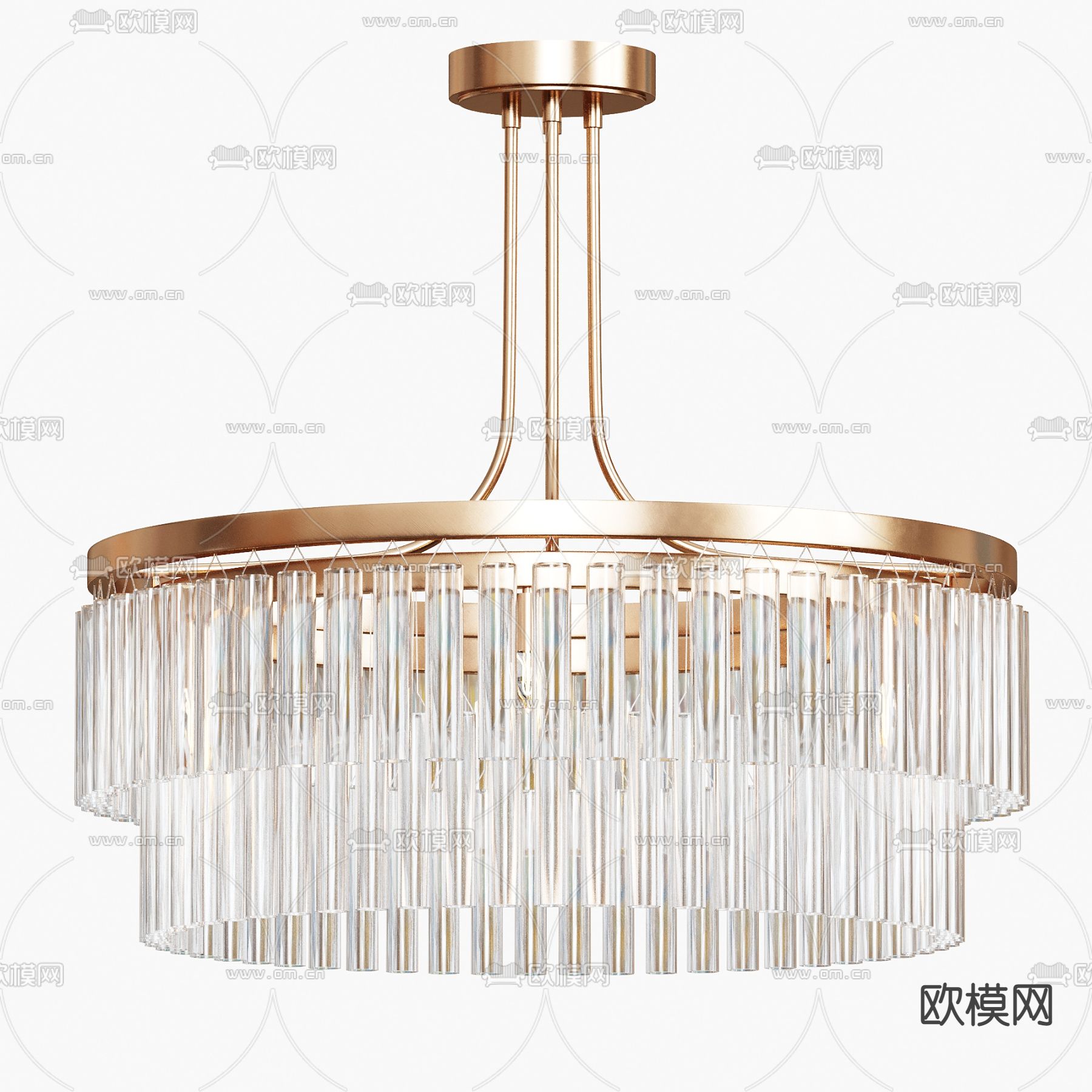 水晶吊灯 大厅吊灯3d模型下载