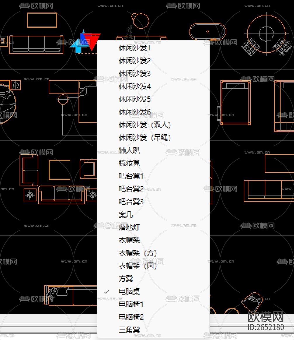 最全的动态图块cad图库下载（渲染图5）