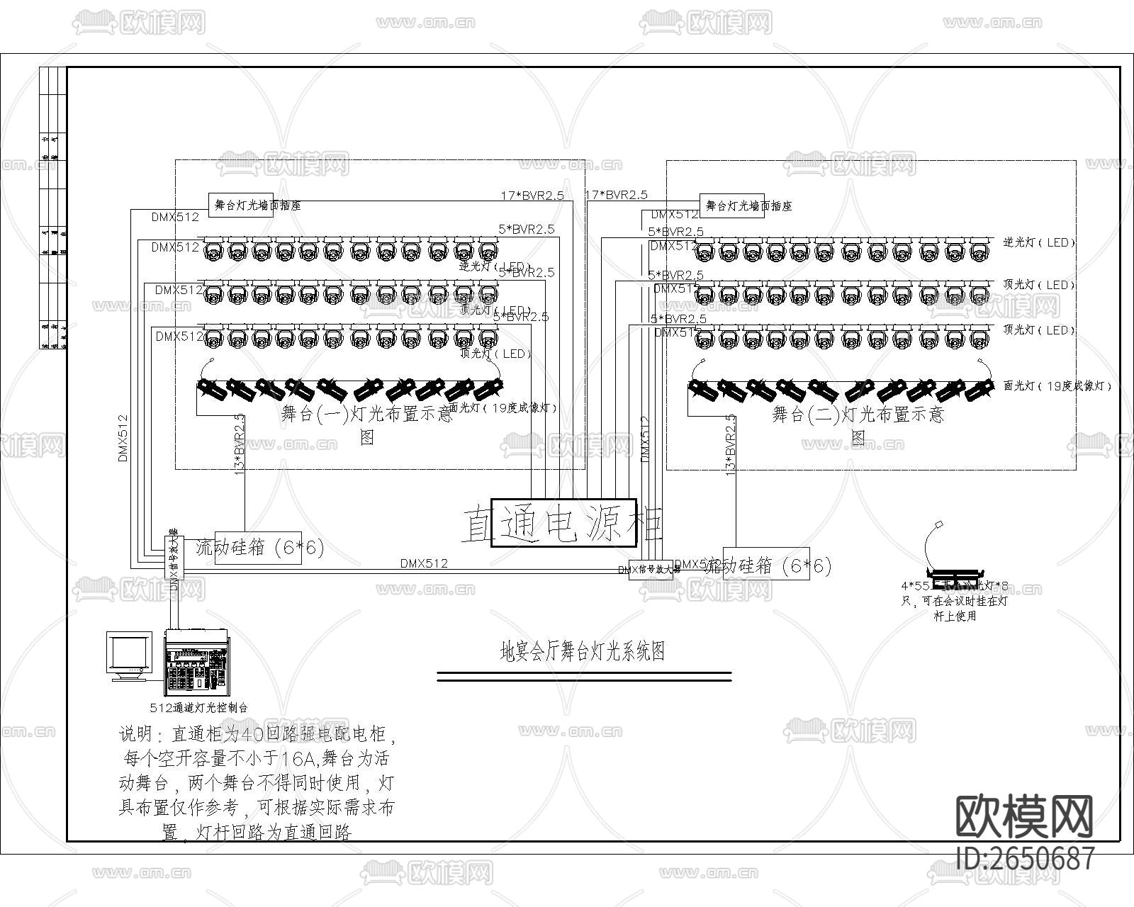 酒店强弱电CAD节点大样下载（渲染图5）