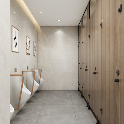  公共卫生间su模型 