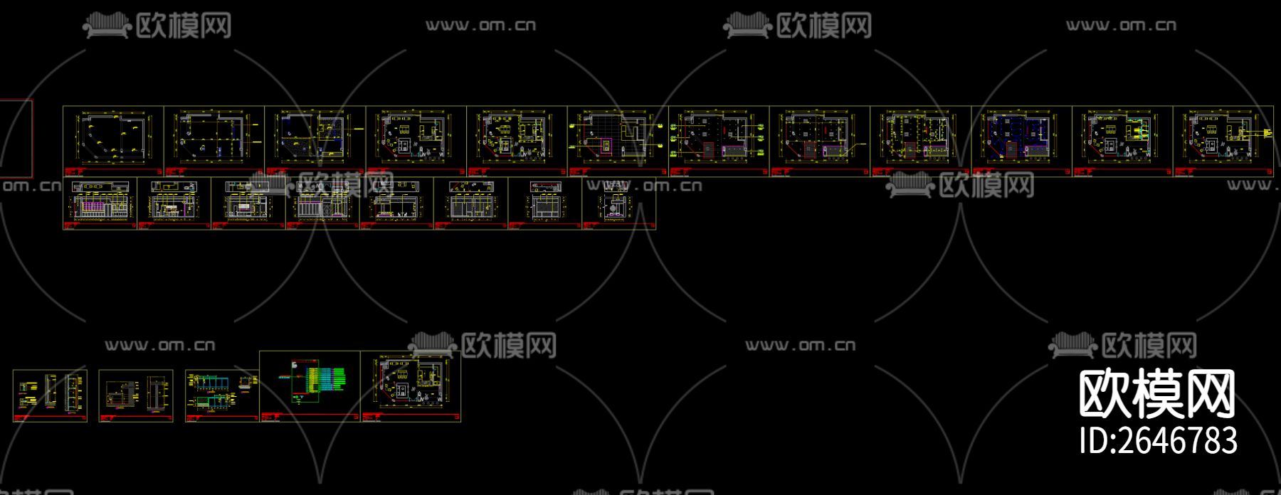 咖啡店CAD施工图下载（渲染图8）
