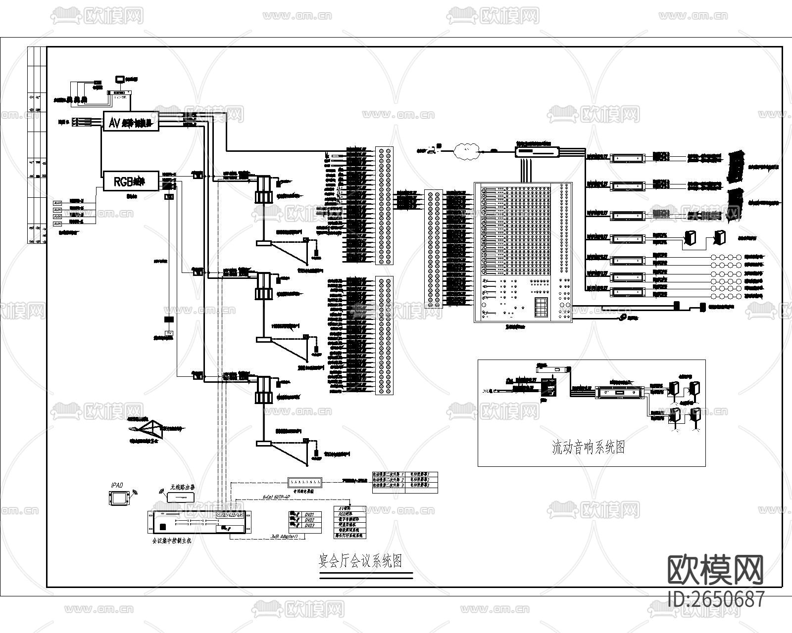 酒店强弱电CAD节点大样下载（渲染图4）