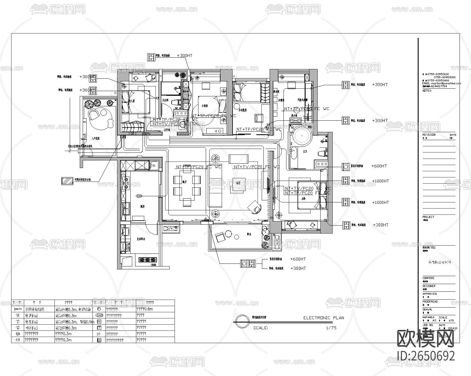 强弱电CAD节点大样下载（渲染图8）
