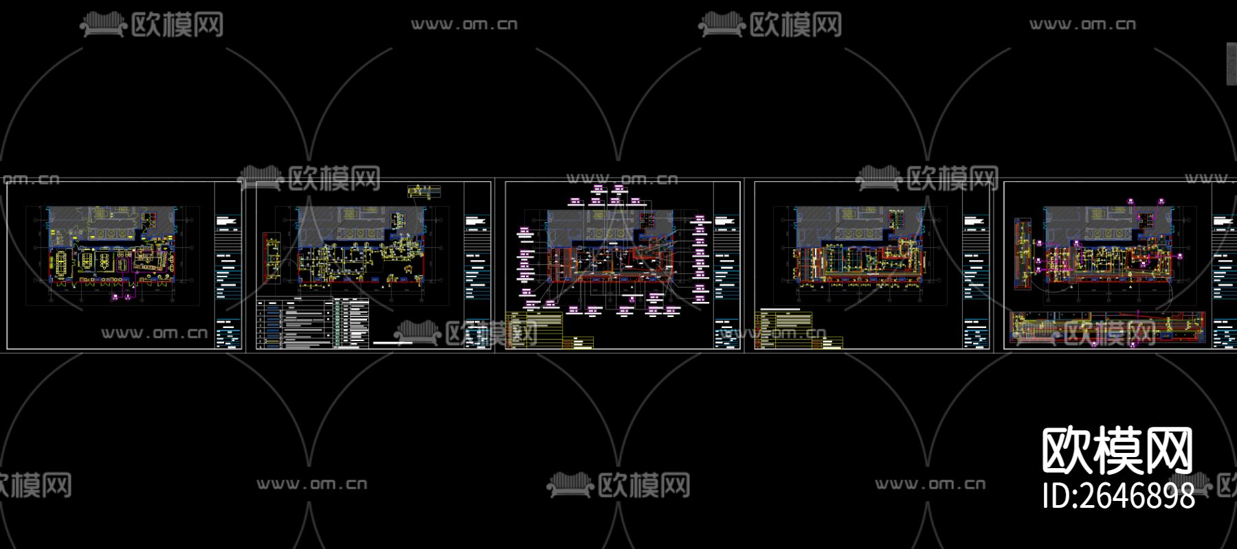 咖啡店CAD施工图下载（渲染图6）