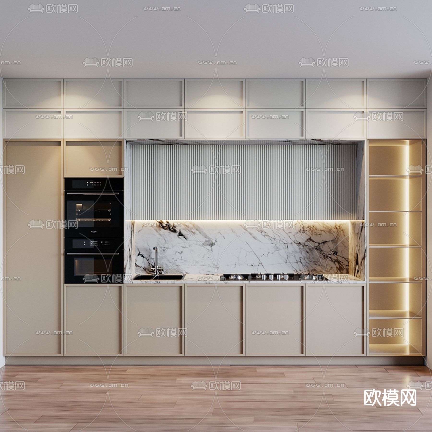 多功能橱柜3d模型下载