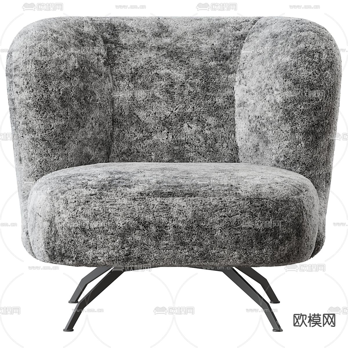 现代休闲椅3d模型下载（渲染图3）