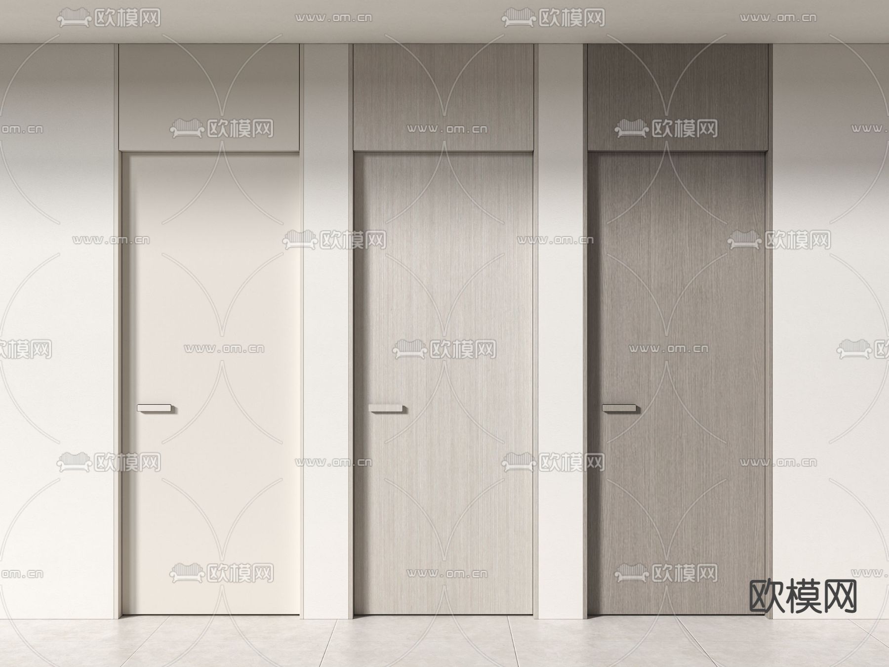 通顶门 房门 木门3d模型下载