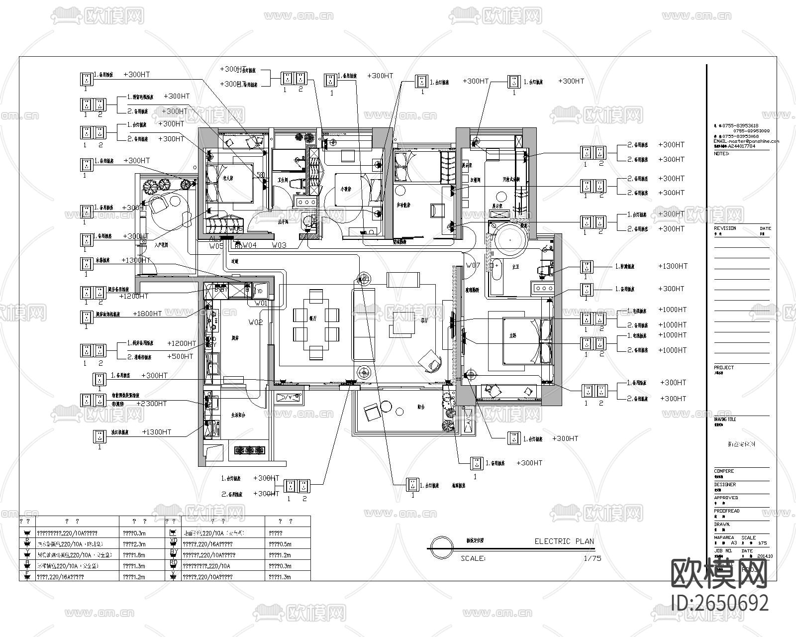 强弱电CAD节点大样下载（渲染图7）